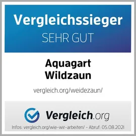 Aquagart Weidezaun 30 x 150 cm Grau/Stahl