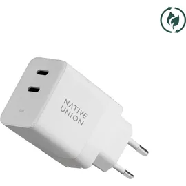 Native Union 35W Dual USB-C Fast GaN PD Wall Charger Weiß