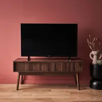 Sweeek TV-Möbel mit Holzdekor, 2 Schiebetüren