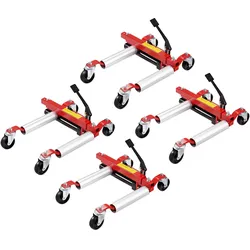 VEVOR Radwagen, Hochleistungs-Fahrzeugpositionierungs-Reifenheber, Autoheber, 1500 Pfund, 4er-Pack