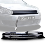 JOM Car Parts & Car Parts GmbH Kühlergrill ohne Emblem, schwarz passend für VW Golf 6 ab Baujahr 2008-