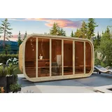 Finn Art Fasssauna Klaar 400/230 Thermo Gartensauna Außensauna Saunafass Bausatz