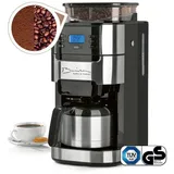 Barista Kaffeemaschine Mahlwerk mit Isolierkanne - 1000 Watt - Edelstahl/schwarz