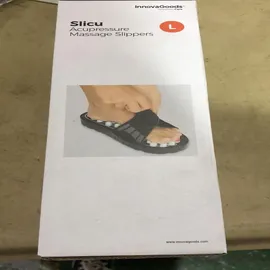 InnovaGoods InnovaGoods® Plantarfasziitis-Pantoffeln, Akupunktur-Pantoffeln, Massage-Pantoffeln, 41 Akupunkturpunkte, Klettverschluss, Hilft bei verschiedenen Beschwerden (Größe S)