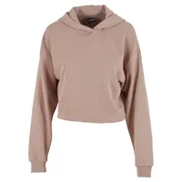 URBAN CLASSICS Oversized Cropped Light Terry Kapuzenpullover Dusk Rose