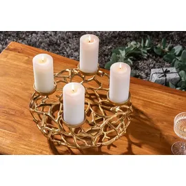 Riess-Ambiente Invicta Kerzenhalter ABSTRACT 4-flammig, Ø 38 cm, gold