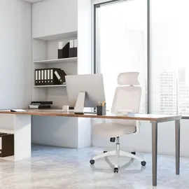 HJH Office Bürostuhl MIKEO W Stoff Beige