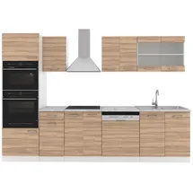Vicco Küchenzeile R-Line 300 cm Sonoma Eiche/Weiß
