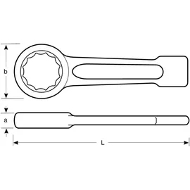 BAHCO 2-3/8 Schlag-Ringschlüssel 280 mm
