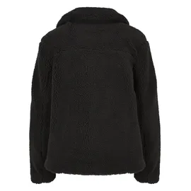 URBAN CLASSICS Ladies Sherpa Biker Jacket - Schwarz