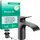 Hansgrohe Vivenis Waschtischarmatur 80 Schwarz/Chrom gebürstet