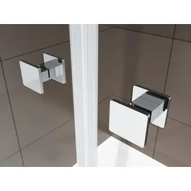 Bernstein EX416-2 Eckdusche mit Pendeltür 90 x 90 cm silber transparent 6 mm