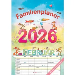Familienplaner Cartoon - Kalender 2026