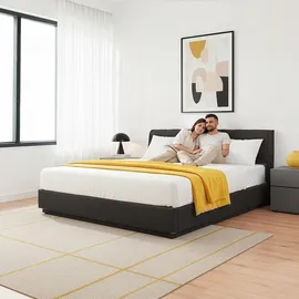 [en.casa] Tröstiar 180 x 200 cm Schwarz