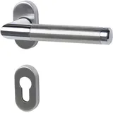 Alpertec Rosetten-Halbgarnitur Cork rechts Edelstahl Silber