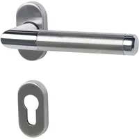 Alpertec Rosetten-Halbgarnitur Cork rechts Edelstahl Silber