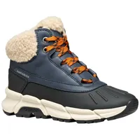 GEOX J FLEXYPER Plus Boy Ankle Boot, Navy/DK ORANGE,
