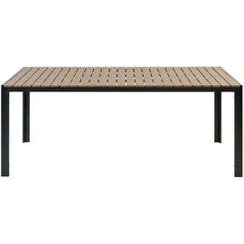 Beliani Gartenmöbel Set 6-tlg. Schwarz