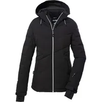 KILLTEC Damen Skijacke/Steppjacke mit abzippbarer Kapuze und Schneefang KSW 90 WMN SKI QLTD JCKT, schwarz, 42,