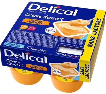 Delical Creme Dessert HP HC Laktosefrei Aprikosengeschmack 4x125g