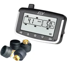 ELV Reifendruckkontrollsystem EK215, für Wohnmobile und Transporter, erweiterbar, mit 4 Sensoren