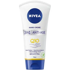 NIVEA 3in1 Anti-Age Q10, Anti-Falten Handpflege, mit Q10 und UV-Filter, 75ml