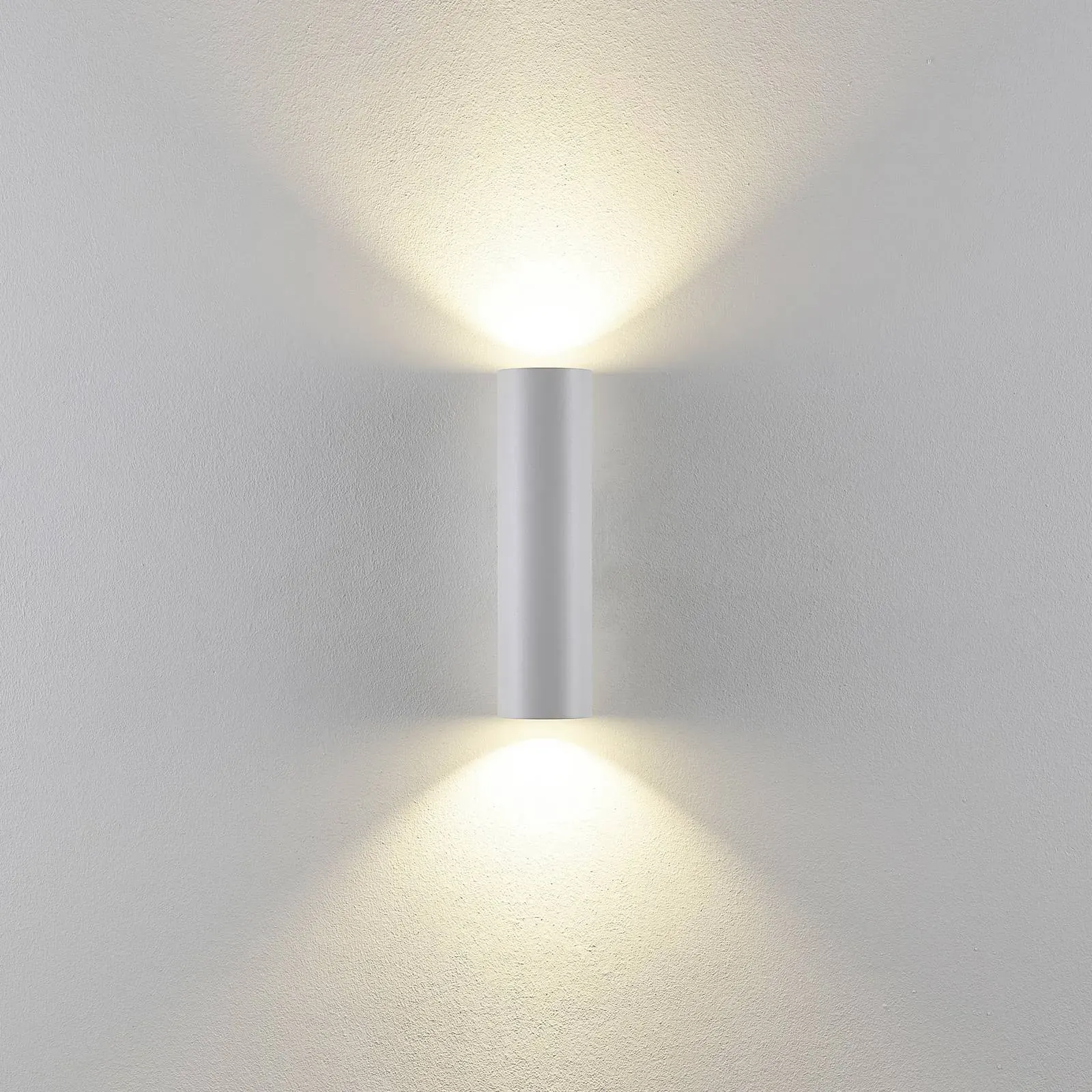 Deko-Light Wandlampe CAN, dimmbar, weiß / opal, für Wohn- / Esszimmer, Aluminium, Wandleuchte, Wandlampe Innen - 6 cm - 6 cm - 22 cm