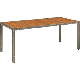 vidaXL Garten-Essgruppe 9-tlg. Grau