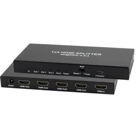 ShiverPeaks HDMI Splitter 1x IN 4x OUT 4K2K 60Hz Schwarz