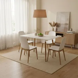 Relaxdays Esstisch 75 x 110 x 70 cm schwarz/natur