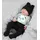 TupTam Baby Kleidung Set Body Strampelhose Mütze Bekleidungsset Jungen, Mädchen, Farbe: Panda Grau/Schwarz, Größe: 56 - 56