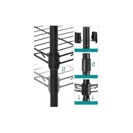 Songmics Standregal 30 x 30 x 123,5 cm Schwarz