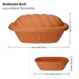 Mambocat Berti Brotkasten Keramik Braun