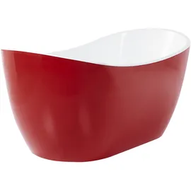Beliani Antigua Freistehende Badewanne 78 x 180 cm (Rot)