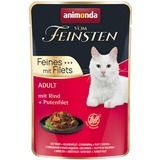 Animonda Vom Feinsten Adult Rind + Putenfilet Katzenfutter nass