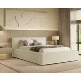 chilly möbel Polsterbett Lugano Beige Quelle02 180x200cm mit Stauraum - modernes Design beige 220 cm x 240 cm