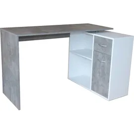 Hti-Living Eckschreibtisch Thekla beton/weiß