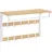 VASAGLE Wandgarderobe LCR101W09 eichenfarben-weiß