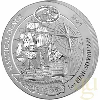 Republik Ruanda 1 Unze Silbermünze Ruanda Nautical Serie -