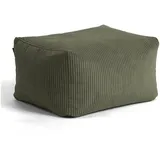 mokebo Pouf Cord 65 x 35 x 55 cm Grün
