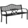Outsunny Gartenbank 150 x 59 x 90 cm Schwarz