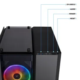 kiebel.de Crystal IX Gaming-PC AMD Ryzen 7 9700X 4,5 GHz 32 GB RAM 2 TB SSD Radeon RX 9060 XT Windows 11
