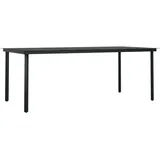 vidaXL Garten-Esstisch 200 x 100 x 74 cm Schwarz