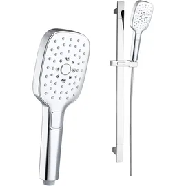 Marwell Quattro II Duschsystem mit Duschstange Silber 150x9,3cm