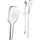 Marwell Quattro II Duschsystem mit Duschstange Silber 150x9,3cm