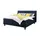 Ruf Boxspringbett Aurelia ¦ blau ¦ Maße (cm): B: 210 H: 114
