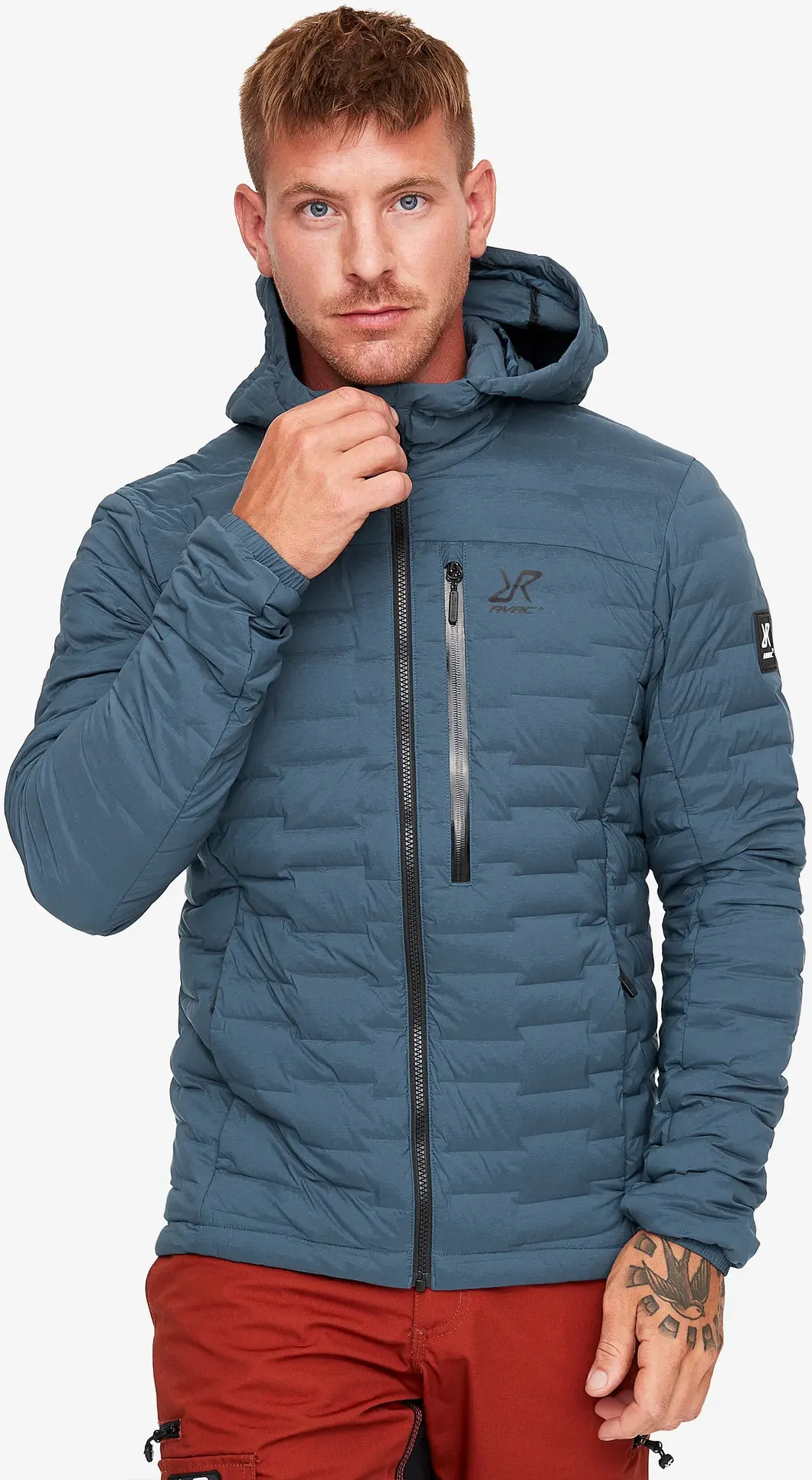 Flex Stretch Hooded Down Jacket Herren Moonlit Ocean, Größe:3XL - Winterjacken - Blau