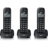 Brondi Gala Trio DECT-Telefon Schwarz - Schwarz