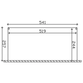SKANHOLZ Modena 541 x 257 cm weiß