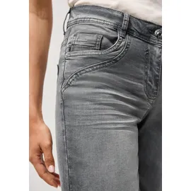 Cecil Style Scarlett Shorts GreyWashed (mid grau used wash), 33, - 33